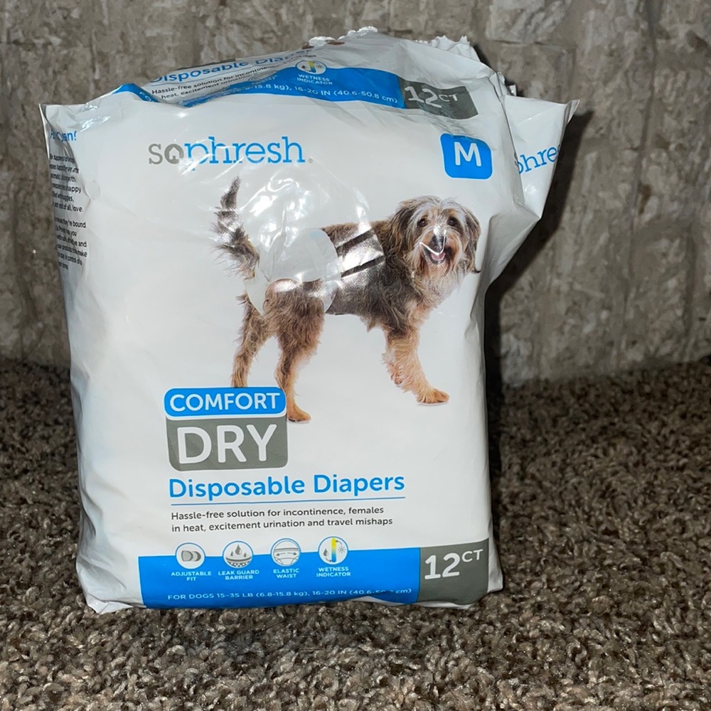 Medium disposable dog diapers
